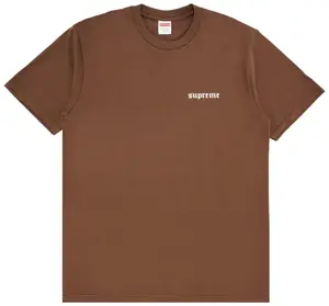 Supreme Target Tee Brown Men's 100% Authentic Comfortable Everyday Wear Tshirt Gym Casual Soft Cotton Short Sleeve