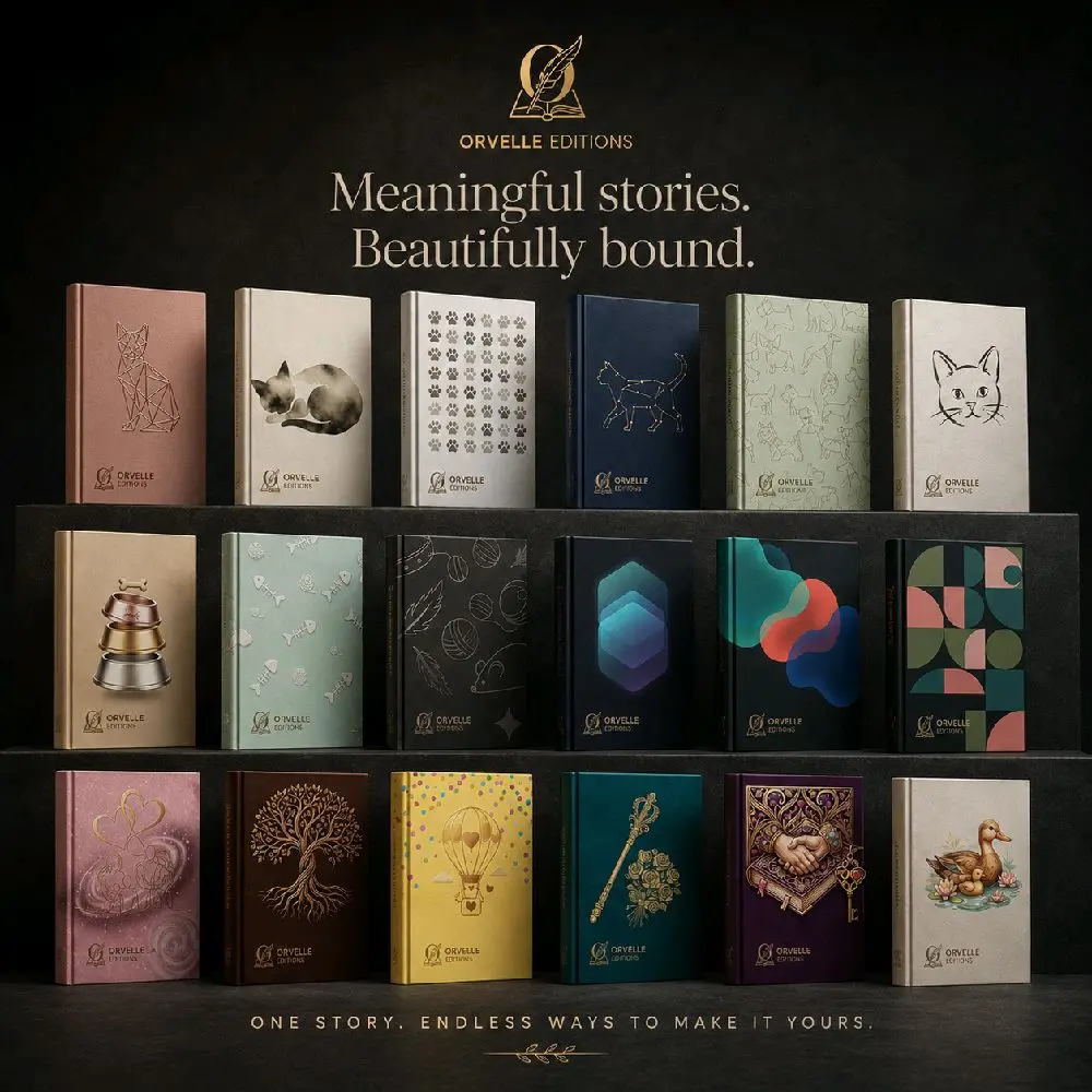 Personalized Hardcover Memory Book - Custom Keepsake Journal, Classic Design for Cherished Moments