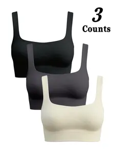Women's Solid Color Versatile Sports Tank Top, Indoor Yoga Fitness Tank, Outdoor Running Sport Tank, Quick Dry Sweat Absorbent All Seasons Wear