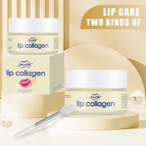 Lip Collagen 2-Pack Hyaluronic Acid & Collagen Lip Mask Set - 0.705oz Moisturizing & Gloss Hydrating Moisturizer for Daily Lip Care
