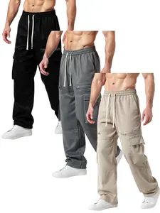 Casual Work Pants with Multiple Pockets for Work & Casual Wear Comfortable Fit Durable Material Versatile Design
