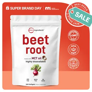 Micro Ingredients Beet Root 360 Softgels with MCT Oil, Highly Bioavailable
