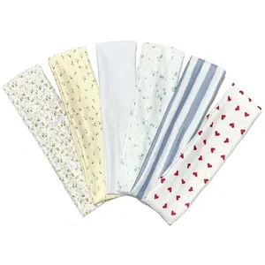 Fashion Women's Headbands for Short Hair Non Slip Elastic Floral Hairbands, Soft Fabric 2 Inches Thick Stripe Head Bands for Girls, Valentine's Day Heart Headbands