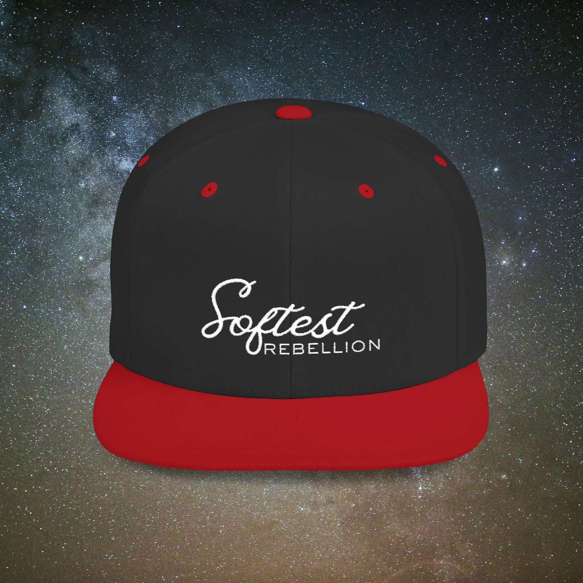 Embroidered Logo | Softest Rebellion™ Flat Bill Snapback
