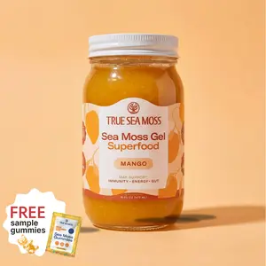 True Sea Moss Mango Irish Sea Moss Gel – Rich in Essential Minerals & Vitamins – supports overall vitality