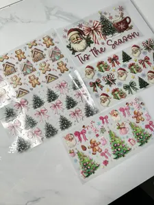 Christmas UVDTF 160z Libby Glass Cup Wrap Bundle of 5