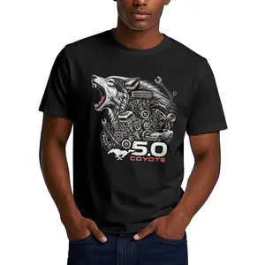 5.0 Coyote Distressed Enthusiast for men women squad T-Shirt