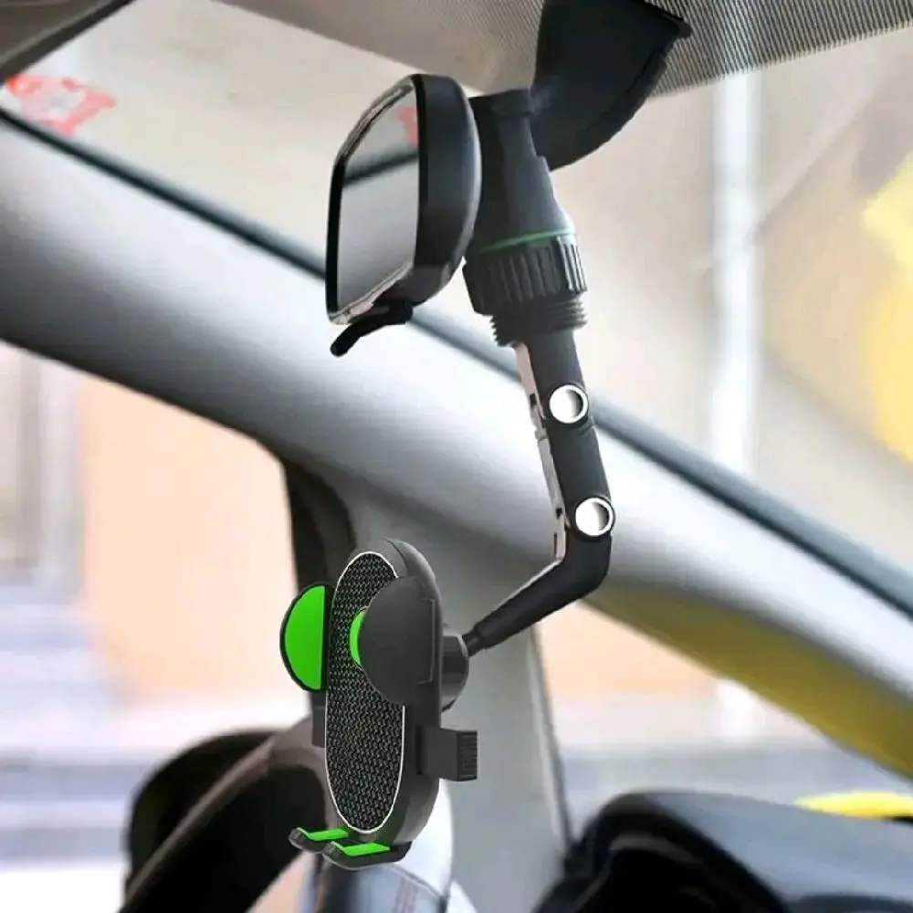 universal car rearview mirror phone holder,360° rotation car phone holder mount stand , heavy duty car phone holder