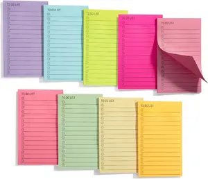 Sticky Notes, 3"x5", 360 Sheets, Assorted Colors, to Do List Notepad, Lined Sticky Notes, to Do List Planner For School and Office