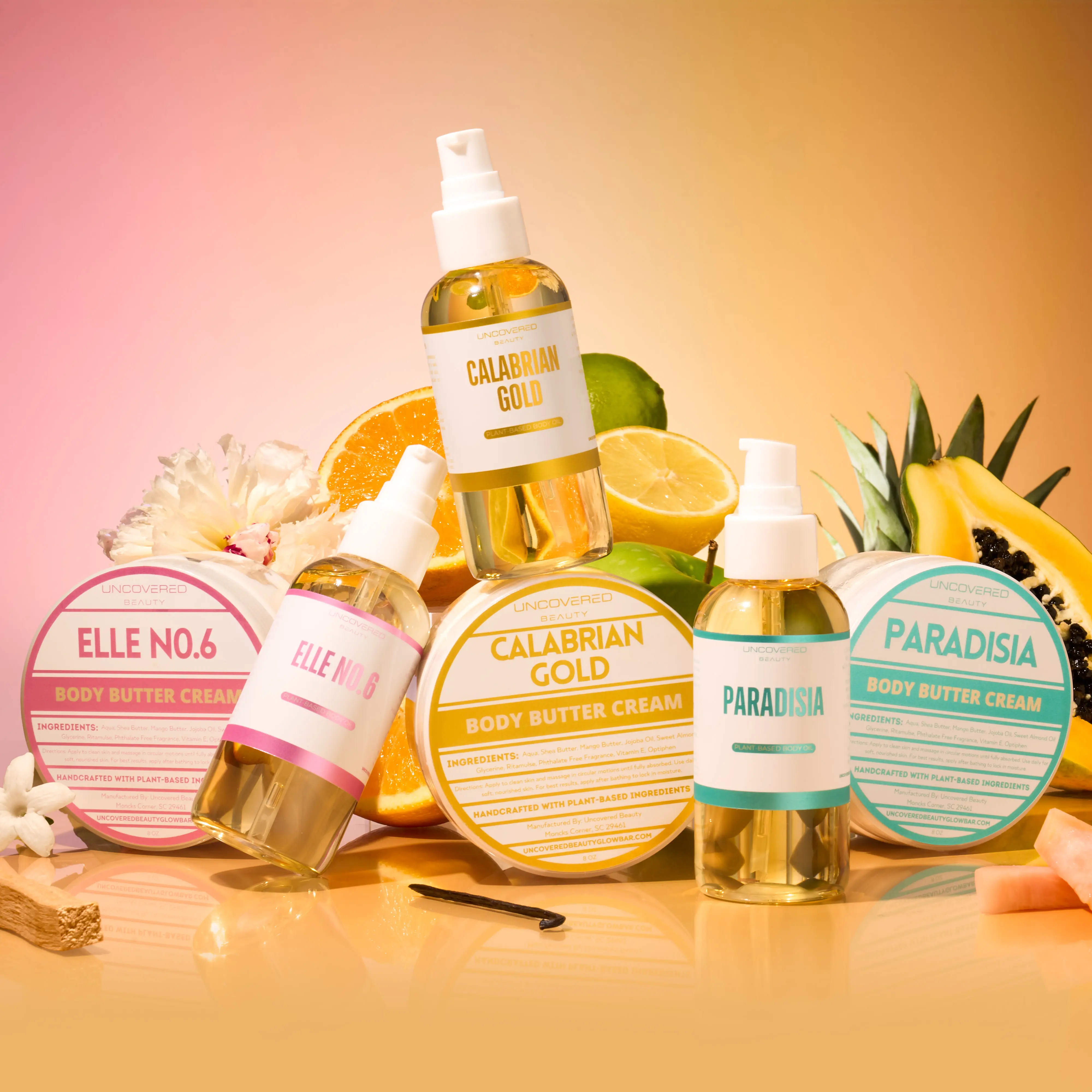 Uncovered Beauty - Body Oil - Body Butter Cream - MEGA Bundle