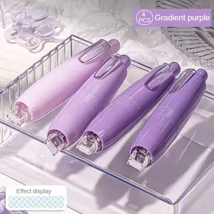4-Piece Reusable Dual-Sided Tape Set, Strong Adhesive for DIY Scrapbooks, Collages, Albums, Office & School Supplies, Easy Operation
