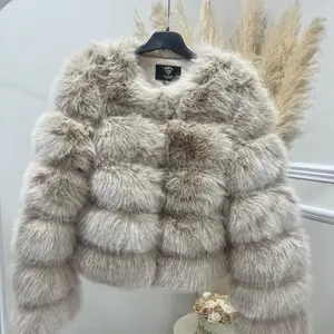 [2025]!! Size up! cropped faux fur jacket for women-coats-womenswear Casual Comfort Fashion Long Sleeve