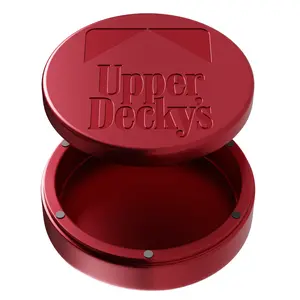 ZPACK Magnetic Zyn Metal Can, Upper Deckys Holder, Magnetic Closure, Slim Pouch Can, Zyn Gift For Him- Upper Deckys Logo Red Organiser Accessory