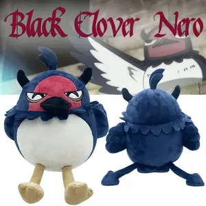 Black Clover Nero Secre Swallowtail Crow Plush Toy Soft Plush Doll Throw Pillow Anime Collectible Plushie Gift