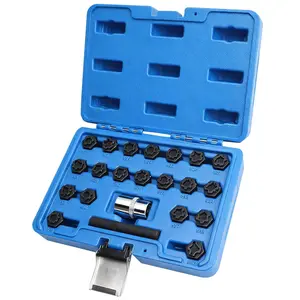 22PCS Wheel Lock Removal Toolkit for VW Audi – Anti-Theft Lug Nut Key Set, Compatible with Most VW Group Locking Wheel Nuts, Heavy Duty Wheel Lock Extractor Tool Set for Car Wheel Maintenance