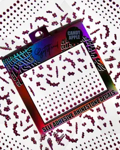 CANDY APPLE SELF ADHESIVE RHINESTONE STICK ON MAKEUP FACE GEM CLUSTERS