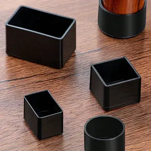 4 Piece Set Silicone Chair Leg Rubber Foot Pads, Transparent Foldable Chair Leg Covers, Hardwood Floor Protection, Anti-Slip, Anti-Scratch, Silent, Furniture, Home