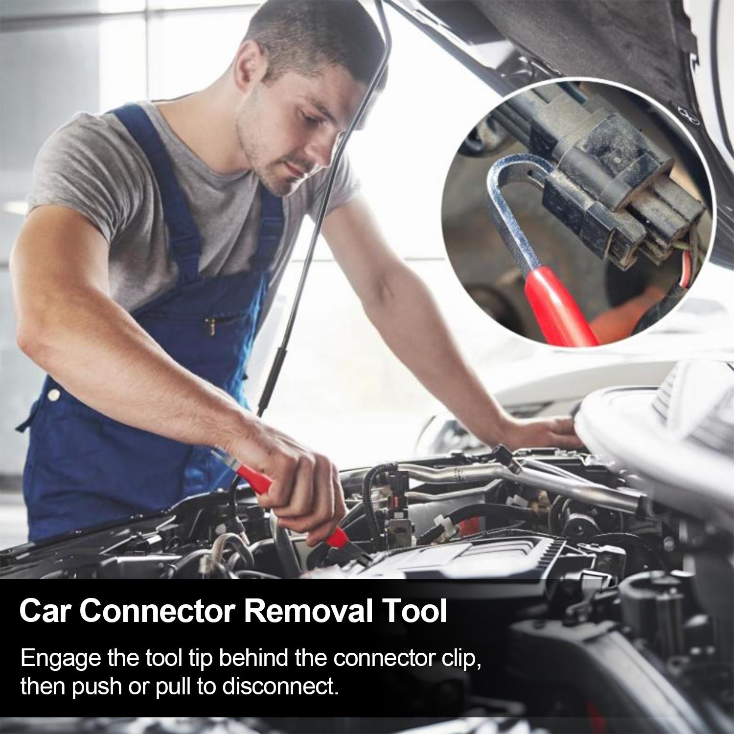 VAYWET Automotive Electrical Terminal Connector Separator Terminal Release Removal Tool, Connector Removal Pliers Connectors Remove Tool, Double Ended Design Auto Puller for Cars, Trucks, SUV Dual End Wiring Harness Disconnect Metal Connector Pin Removal