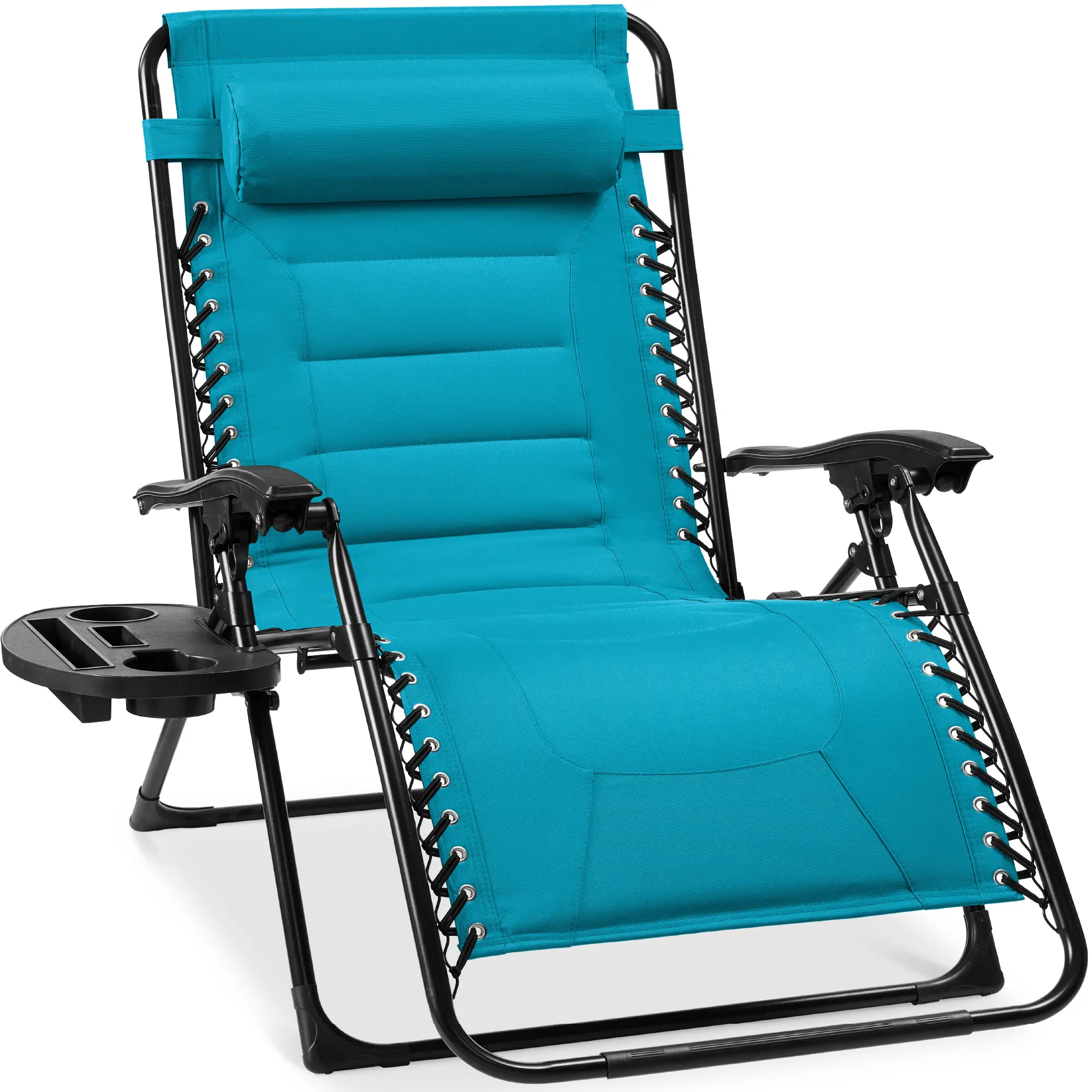 Best Choice Products Oversized Padded Zero Gravity Chair, Folding Outdoor Patio Recliner w/ Side Tray Best Choice Products Oversized Padded Zero Gravity Chair, Folding Outdoor Patio Recliner w/ Side Tray