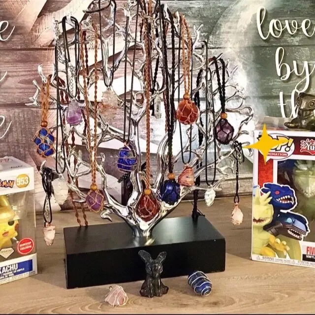 Crystal Wire Wrapped Necklaces & Pendants!