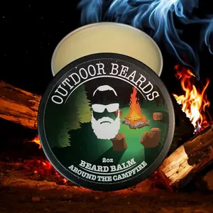 Outdoor Beards 2oz Beard Balm - Nourishing Leave-In Formula with Shea Butter & Coconut Oil for Healthy Beard Care
