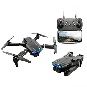 Children's Day Gift Kids E99 Foldable RC Drone, 4K HD Dual Lens Quadcopter, TikTok Viral Beginner RC Drone for Boys, Indoor Outdoor Flying Toy Durable Adjustable