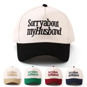 Sorry About My Husband Trucker Hat for Women - Funny Baseball Cap, Perfect Gift for Wives, Stylish Humor Accessory for Everyday Fun and Casual Outings
