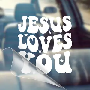 Jesus Loves You – Christian Car Decal Sticker