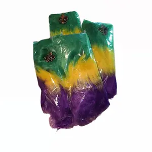 Mardi Gras Faux Fur Leg Covers