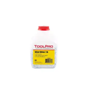 ToolPro Ceiling Glitter - 1/16 in. Silver Glitter - 1 lb.