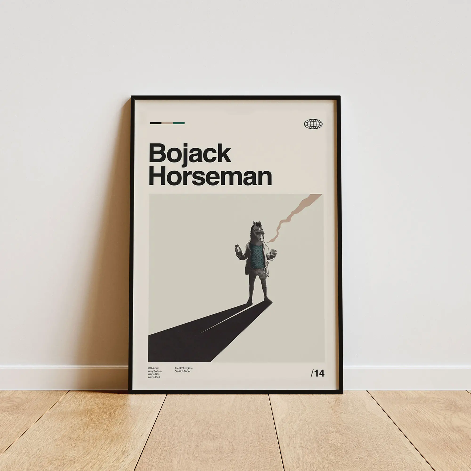 BoJack Horseman Poster, Contemporary Wall Decor, Modern Home Aesthetic, Interior Decoration Print