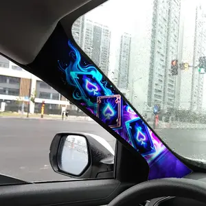 Jdm Car Interior A-Pillar Modification Kit, Universal Style Upgrade Sticker Set, Decal For Cars, Self-Adhesive Elastic Patch with Backing Gel