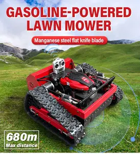 Hot-selling upgraded model, high-power gasoline crawler lawn mower, multi-function weeding tool, home agricultural lawn mower