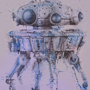 Michael Alan Alien "Snooper" 8.5”x11” fine art print