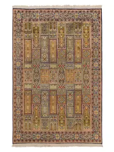 530 -Silk Kashmir Baktyari Handmade Rug