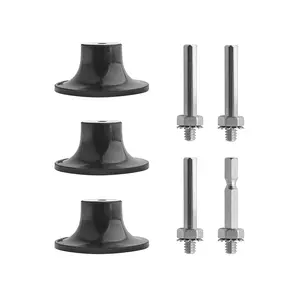 Gunpla 3-Pack 2" Disc Pad Holder | Quick-Change Roll Lock Sanding Disc Adapter | 1/4" Round & Hex Shank for Die Grinders, Air Drills & Electric Drills | Heavy-Duty Rubber Pad for Polishing & Surface Prep