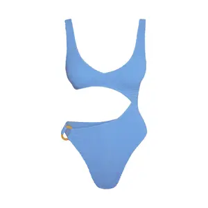 St. Barth's One Piece - Azure Crinkle