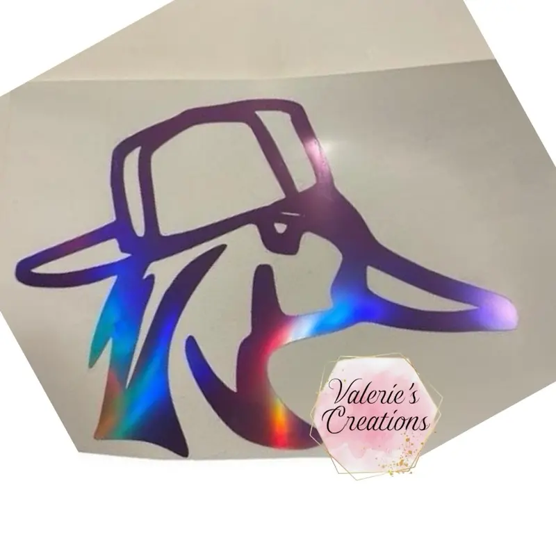 Duck with Backwards Hat 10x8 Truck Decal
