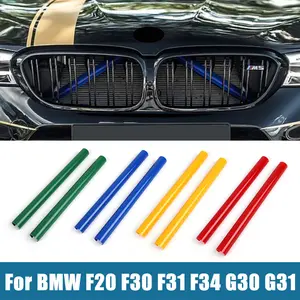 For BMW 1 3 5 Series F20 F30 F31 F34 GT G30 G31 116i 118i 120i 320i 328i Sedan Touring Car Front Grille Trim Strips Accessories