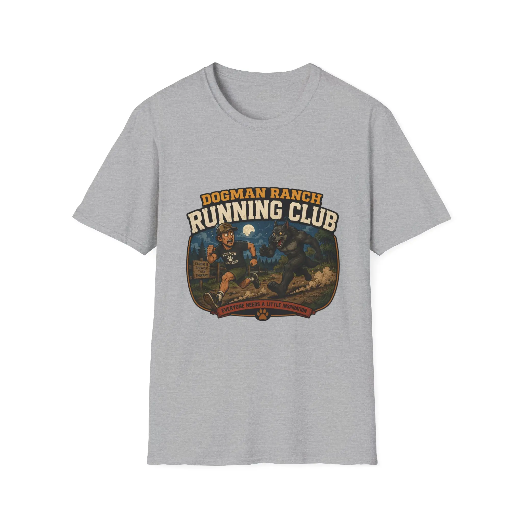 Dogman Ranch Running Club T-Shirt | Werewolf Runner Graphic Tee