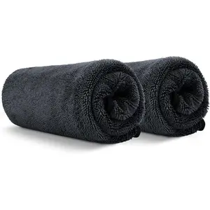 2 Packs Car Drying Towel (36"x24"), Microfiber Towels for Cars Detailing, Ultra Absorbent Cleaning Cloth Without Streaks or Scratches, Fits for Cars, Trucks, Motorcycles, 600GSM