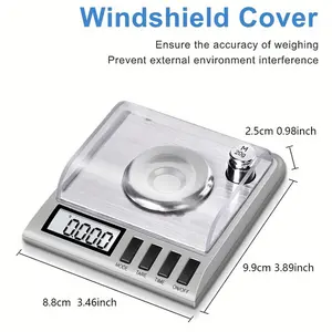 A High-precision Jewelry Scale With A Precision Of 0.001g, A Golden Electronic Scale For Weighing Household Items, A Mini Tea Scale For Accurate Weighing Of Tea Leaves.
