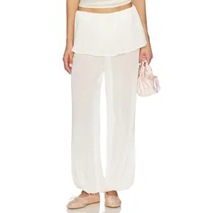 MORE TO COME Laguna Balloon Pant in Ivory
