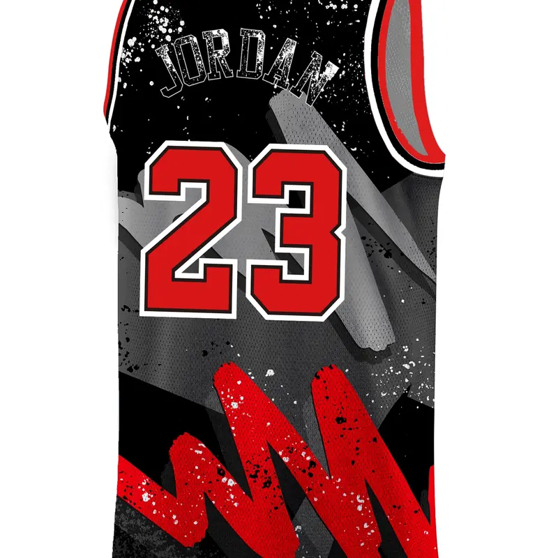 Men's Basketball Jersey 23 Vintage Embroidered Casual Training T-Shirt, Sport Round Neck Short Sleeve, All Seasons Wear, Workout Tops, Athletic Tops, Sports Tops