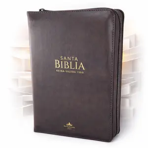 Biblia con Cierre Compacta Letra 11 puntos RV1960 imit piel mocha con indice