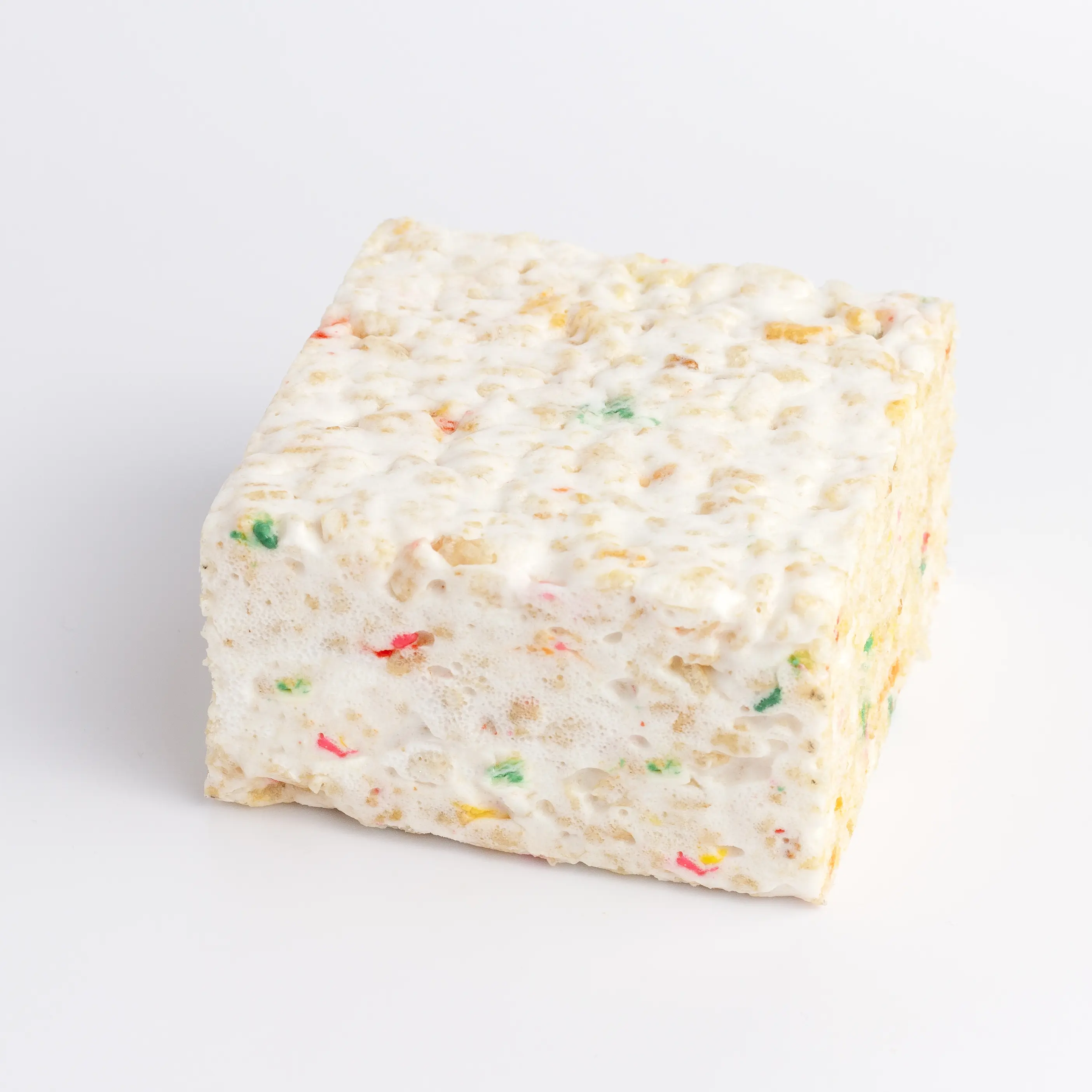 Confetti Crispycake – GIANT 3x3" Soft & Gooey Sprinkle-Packed Rice Crispy Treat