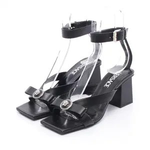 Pre-owned VERSACE Others Small Leather Goods Medusa Leather Sandals