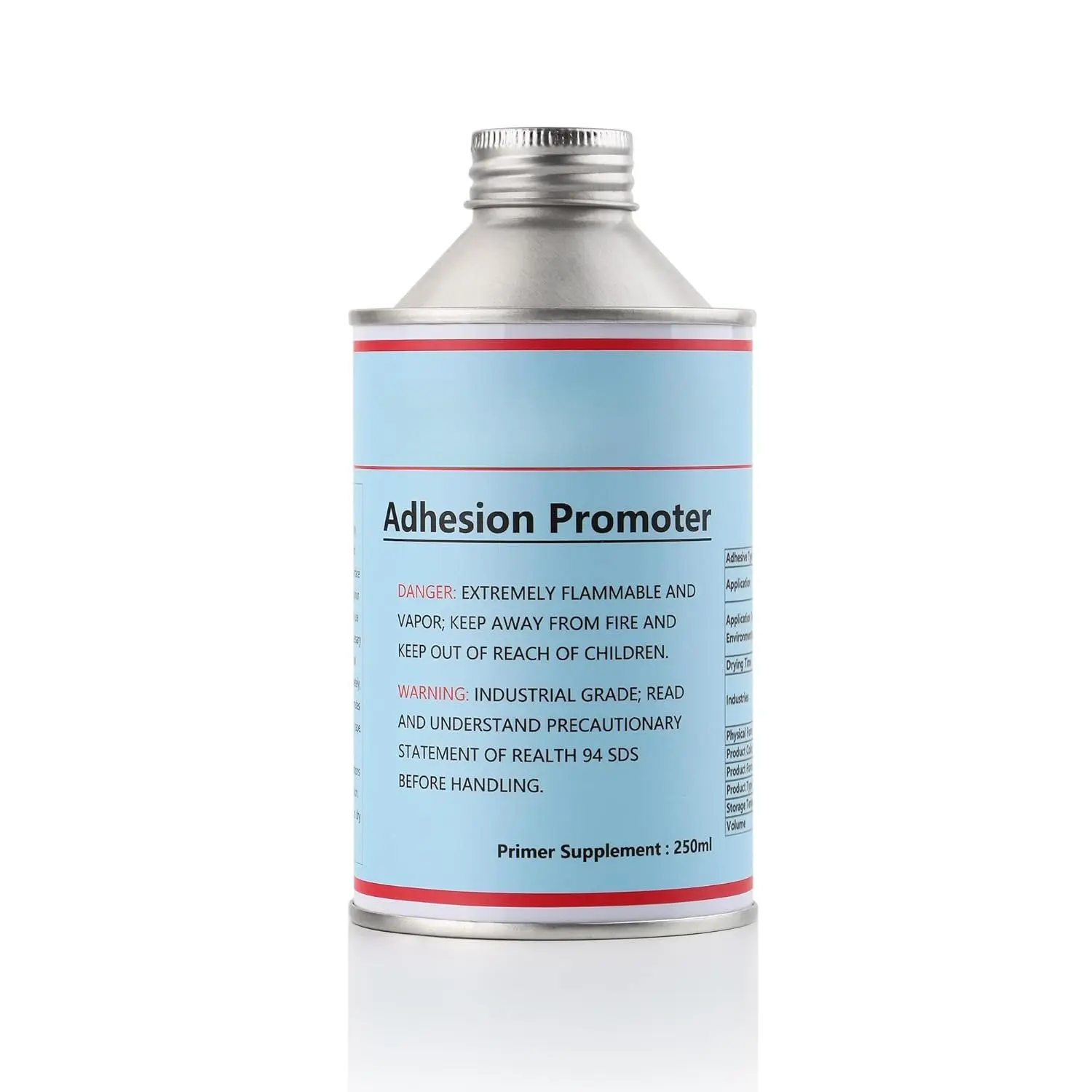 Adhesion Promoter & Tape Primer - 250ml for Automotive Molding Tape, Double Sided Mounting Tape &  Metalworking - Maximize Bond Strength for PP, PE Plastics & More (AP-94250)