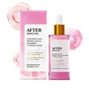 Sweet Strawberry Post-Shave Oil| Hydrating & Smoothing Daily Body Oil for Silky Soft Skin, Soothing Aftershave Treatment