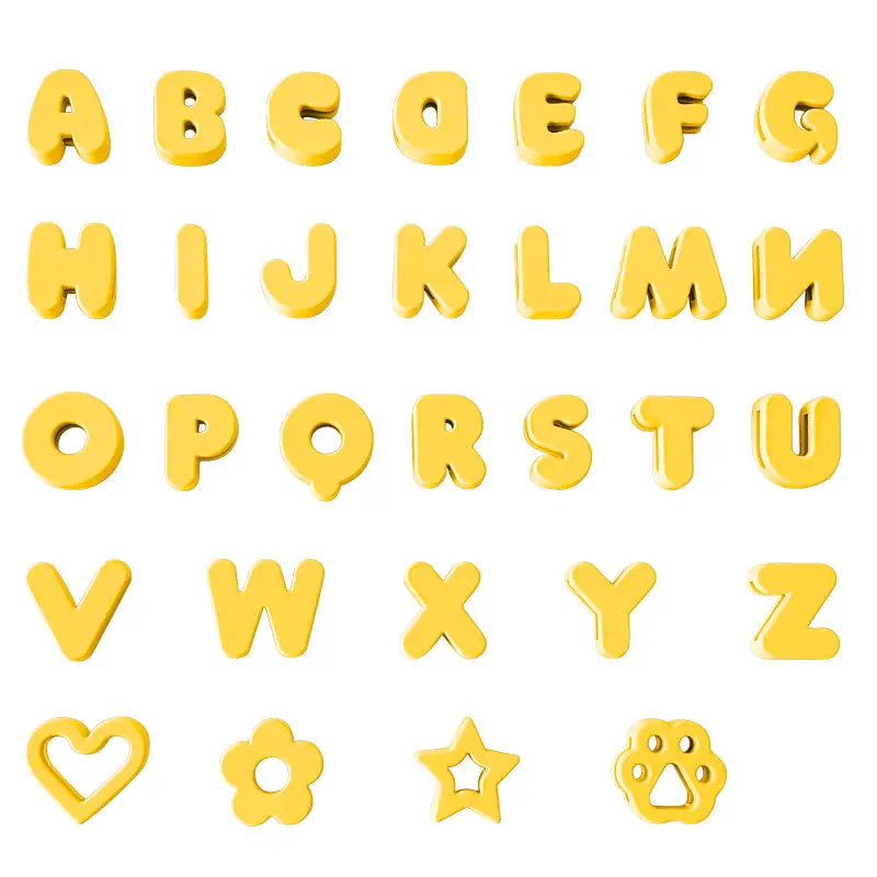 Complete Alphabet Set (30 pieces) Yellow